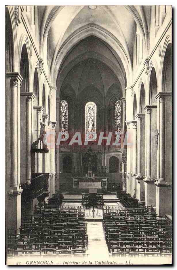 Grenoble — Innenansicht der Kathedrale — LL.