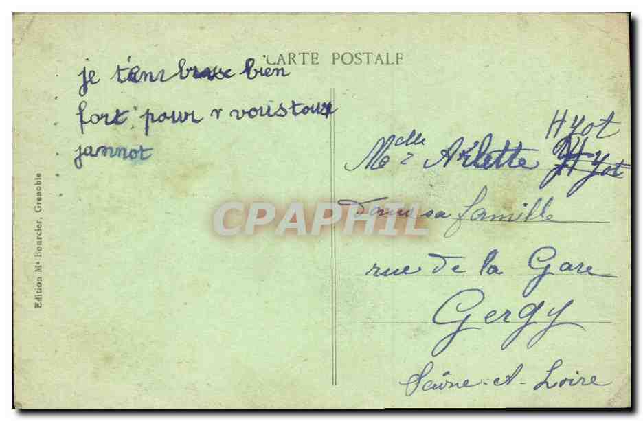 Grenoble - Jardins des Dauphins - Sentier rustique - Les Forts — Verso