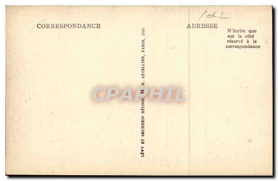 CPA Langeais Coffre au 15eme — Rückseite