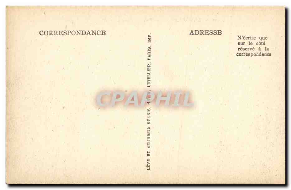 CPA Langeais Le Pont Susopendu — Rückseite