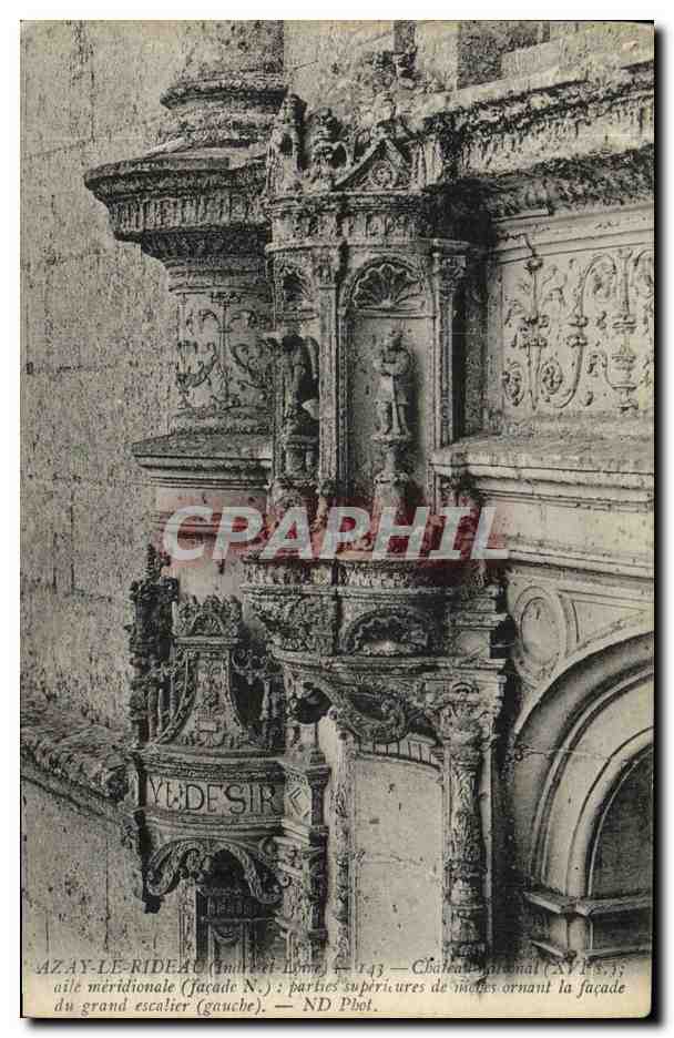CPA Azay le Rideaux Chateau Aile meriodionale 