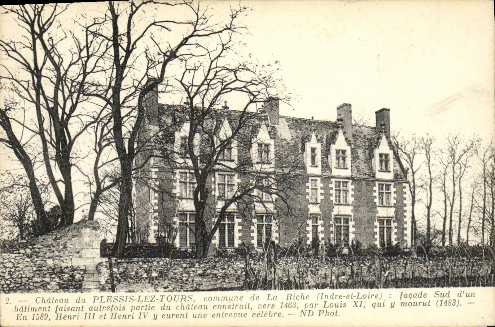 CPA Tours Chateau de Plessis les Tours Commune de la Riche