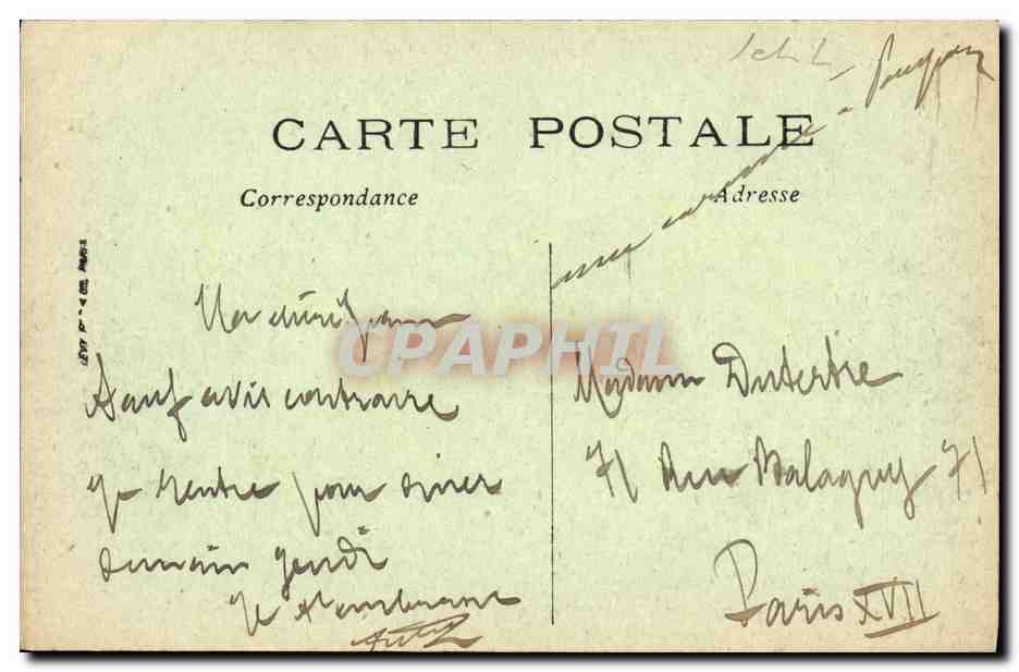 CPA Montresor Vue d Ensemble du Chateau et les Vieilles Tours — Rückseite