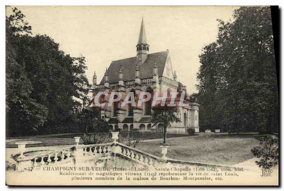CPA Champigny sur Veude Sainte Chapelle