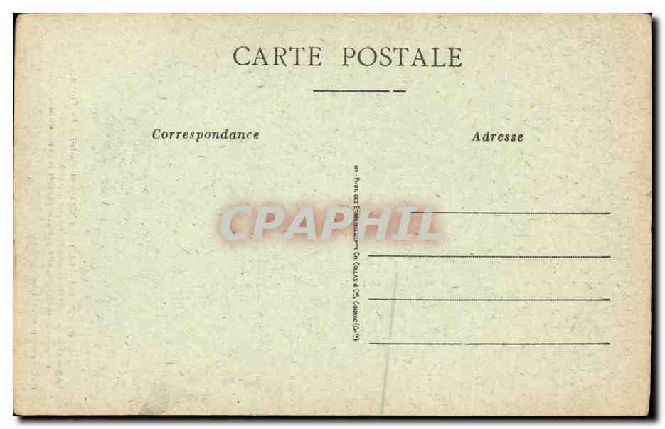 CPA Candes L Eglise St Martin Le portail — Rückseite