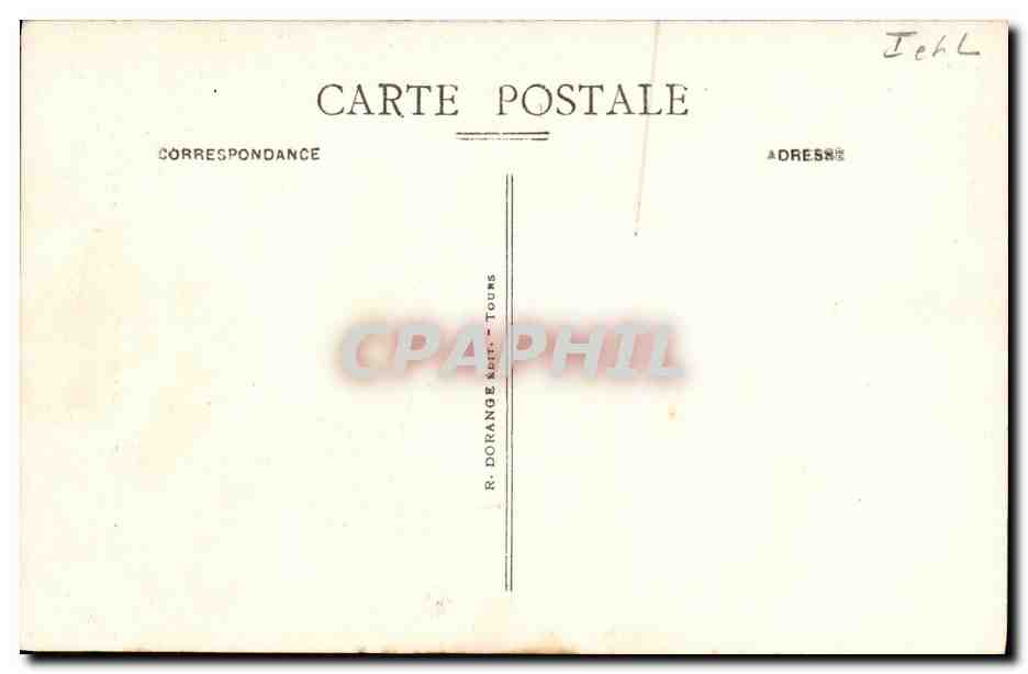 CPA Candes L Eglise St Martin Vitrail — Rückseite
