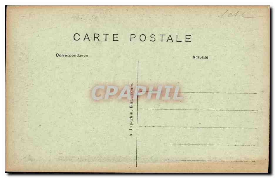 CPA Chateaux De La Loire Villandry Vue Generale — Rückseite
