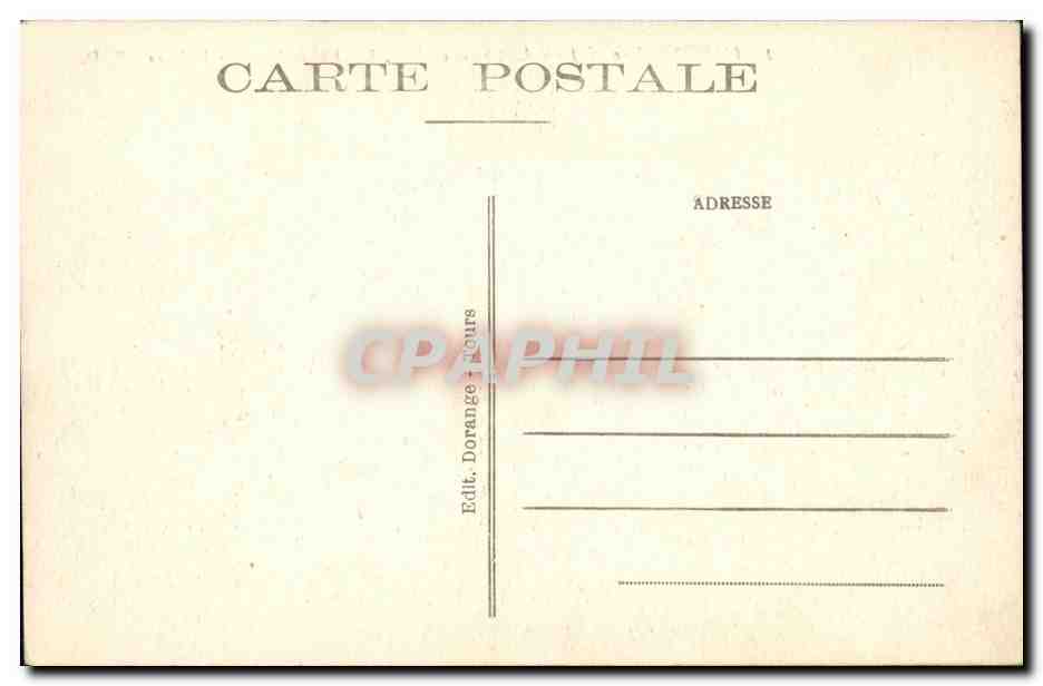 CPA Amboise Le Chateau et le Pont sur la Loire — Rückseite