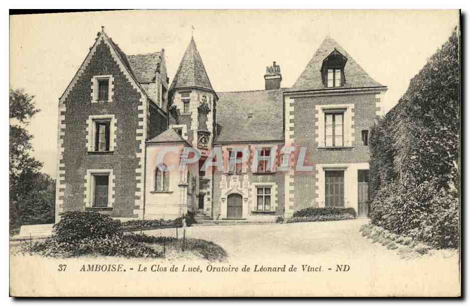CPA Amboise Le Clos de Lune Oratoire de Leonard de Vinci