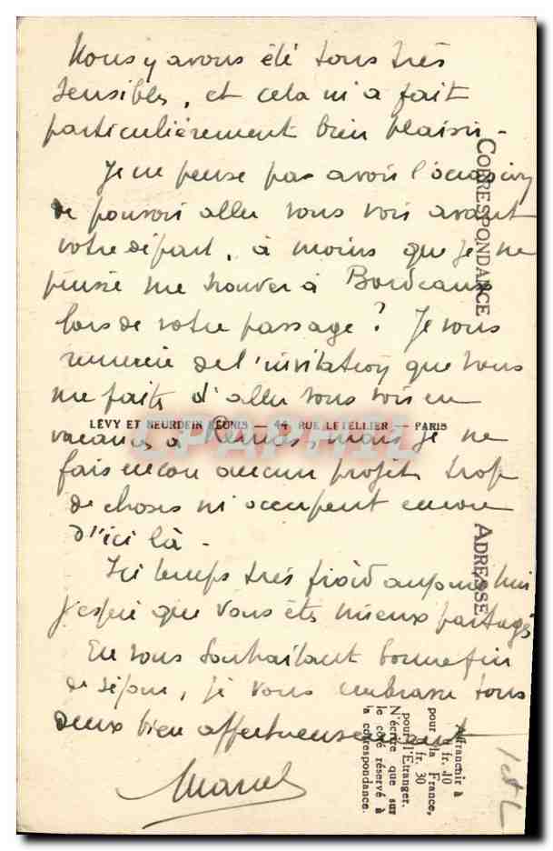 CPA Amboise Le Clos de Lune Oratoire de Leonard de Vinci — Rückseite