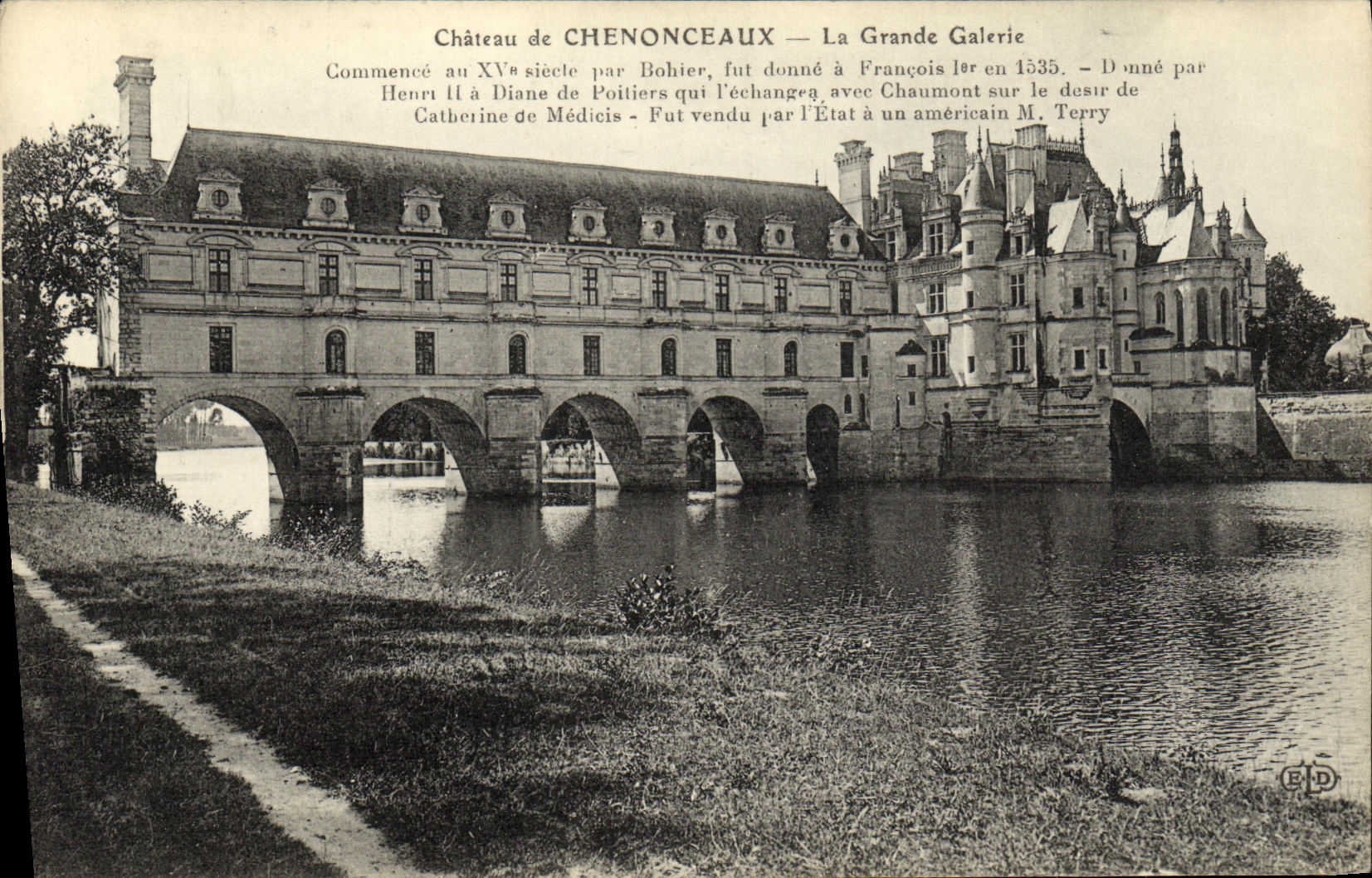 CPA Chenonceaux La Grande Galerie