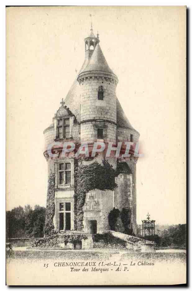 CPA Chenonceaux Le Chateau Tour des Marques