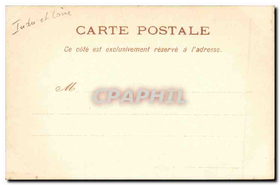 CPA Chenonceaux Chateau — Rückseite