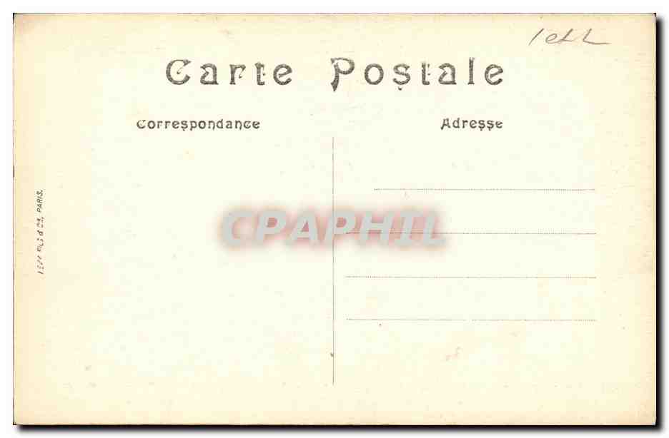 CPA Environs De Loches Vue Generale Vers le Chateau  — Rückseite