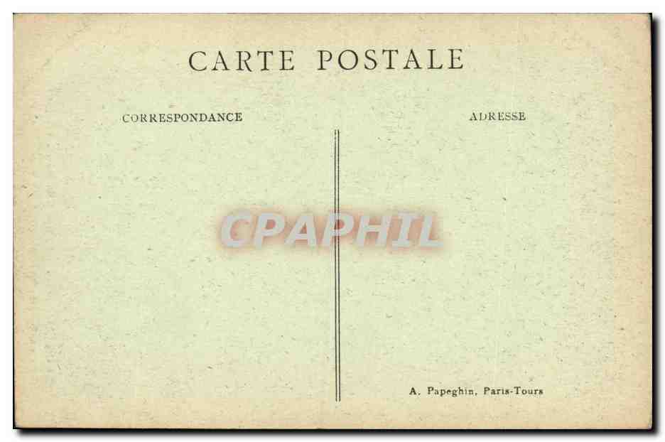 CPA Loches Collegiale St Ours Vue Interieure — Rückseite