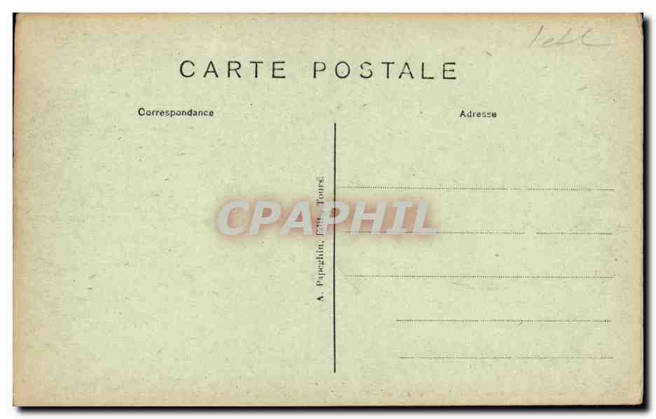 CPA Loches Cahteau  — Rückseite