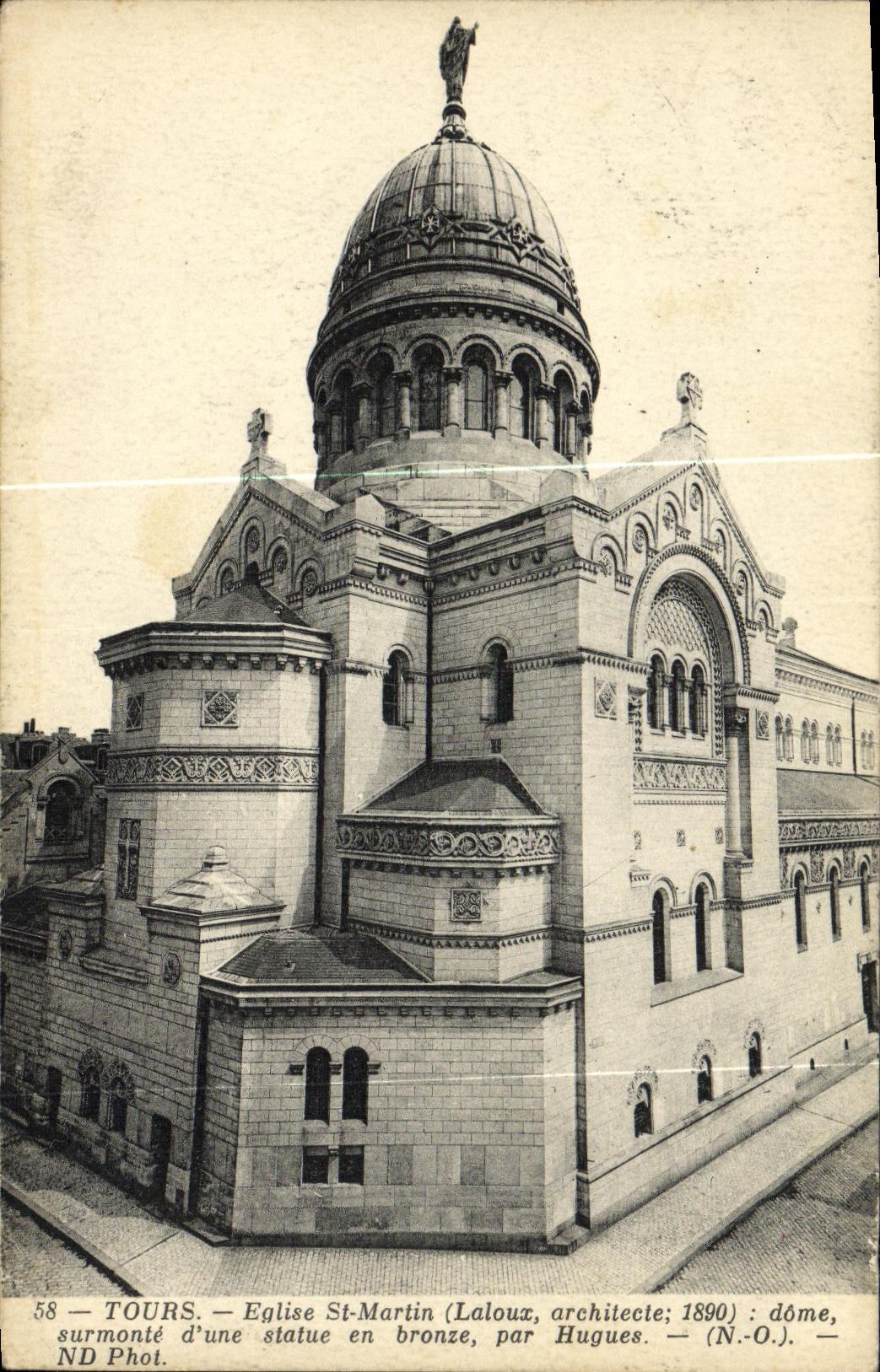 CPA Tours Eglise St Martin 