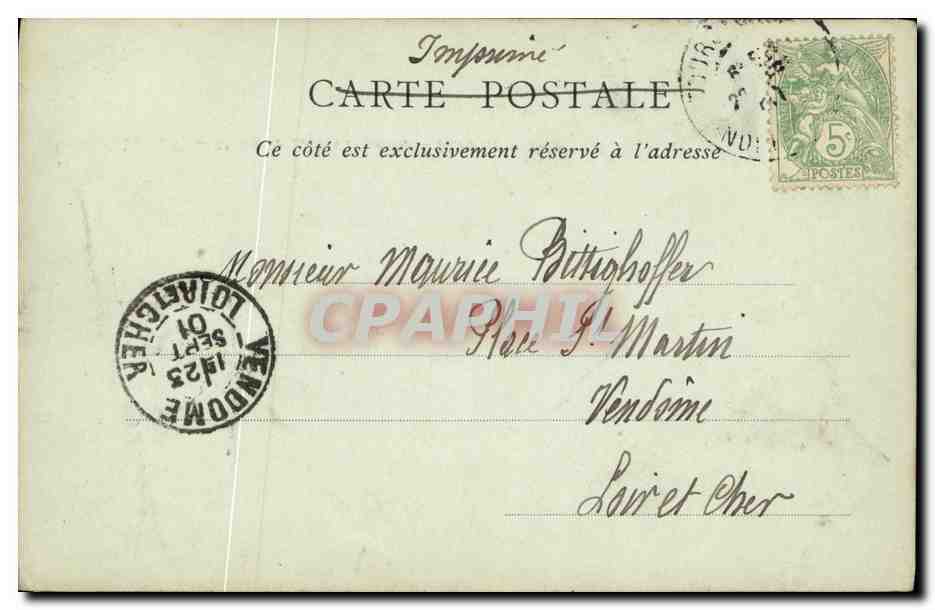 CPA Tours Maison de Tristan l Ermite  — Rückseite