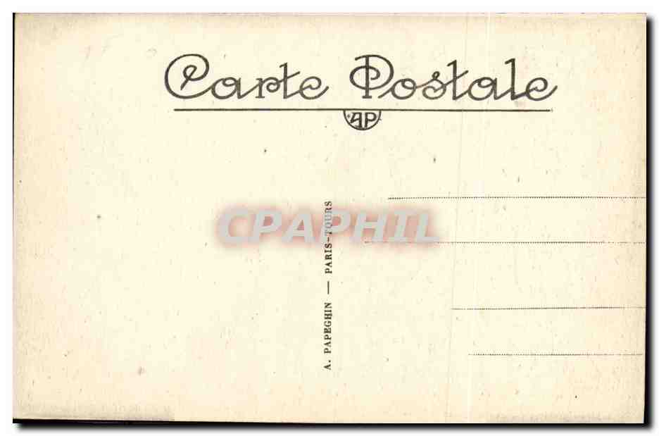 CPA Tours Folklore Coiffe — Rückseite