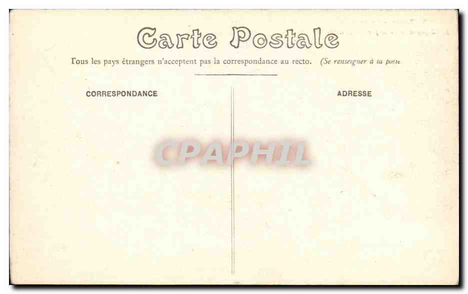 CPA Tours La Cathedrale Les 3 portails de la facade principale — Rückseite