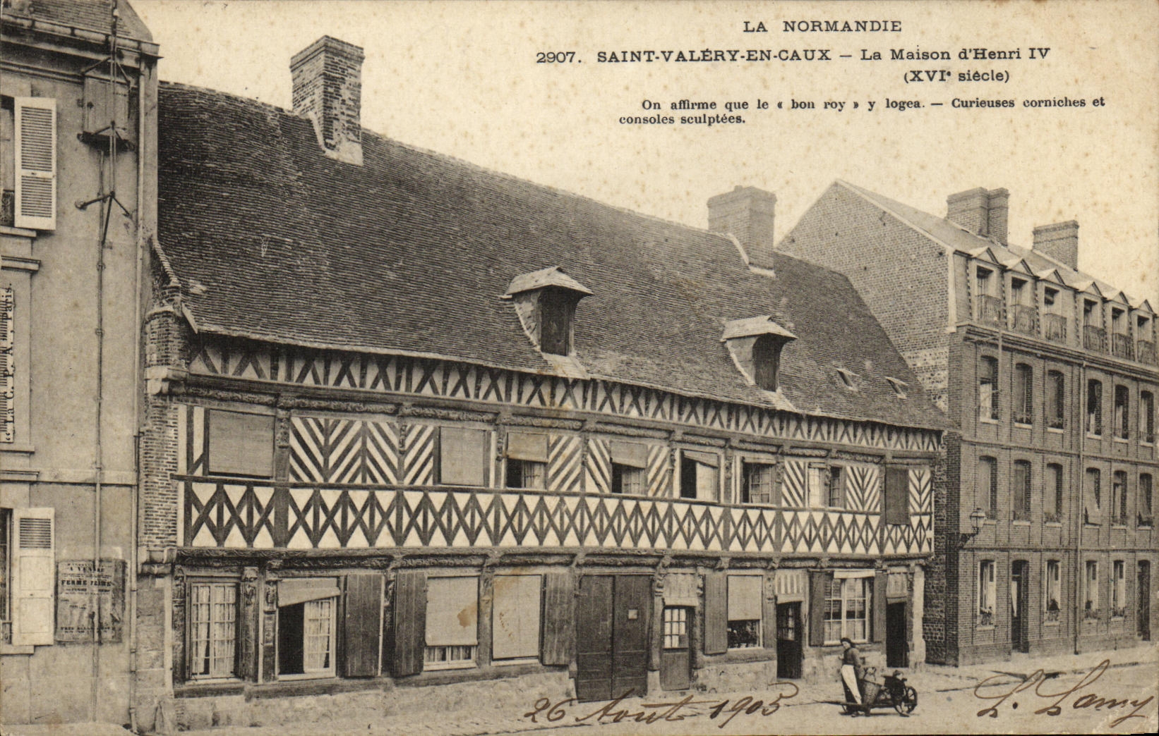 CPA Saint Valery En Caux La Maison d Henri IV