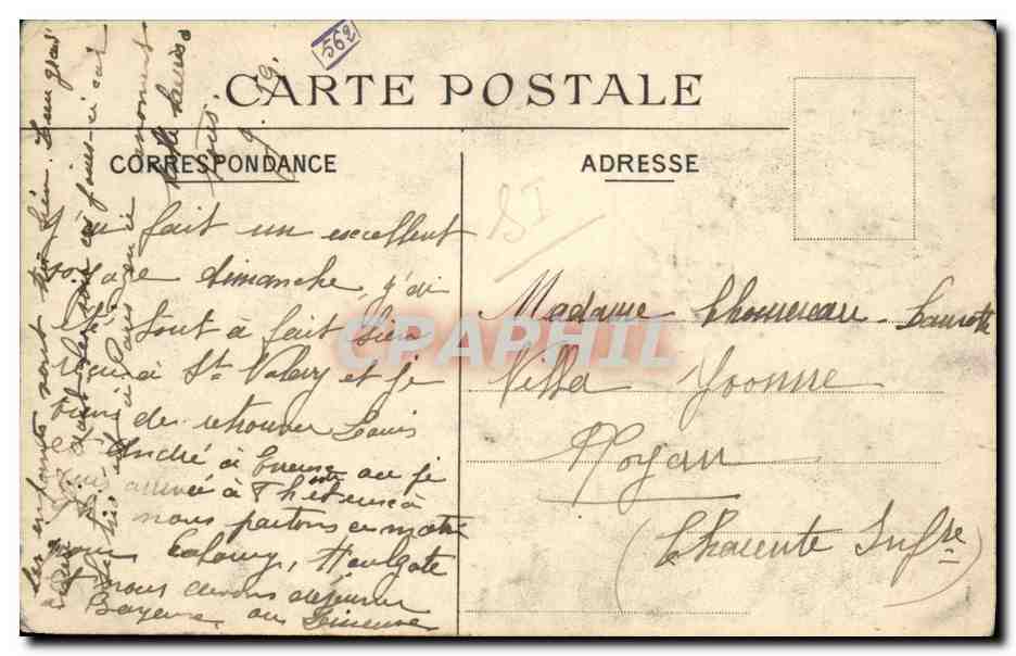 CPA Saint Valery En Caux Apres midi sur la plage  — Rückseite