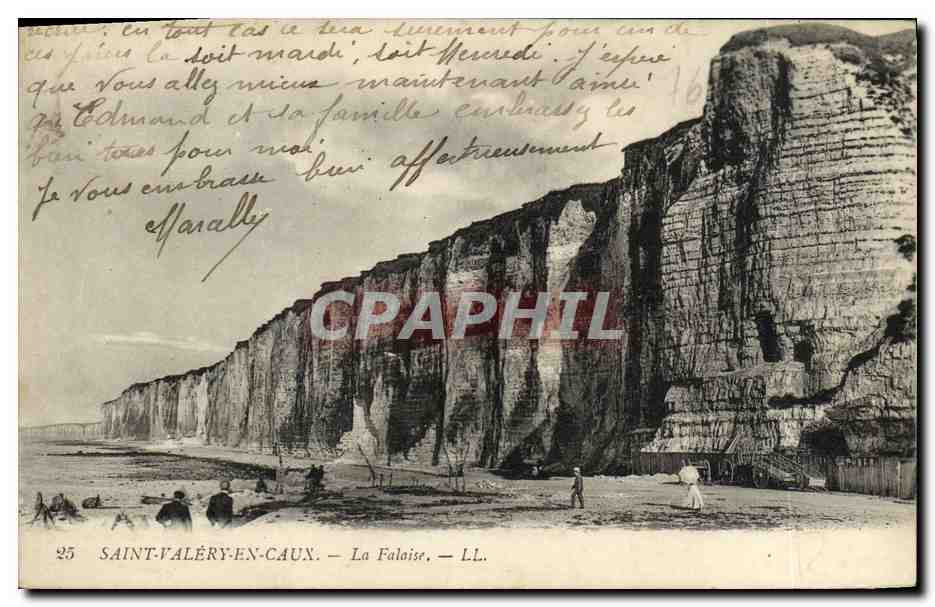 CPA St Valery en Caux La Falaise