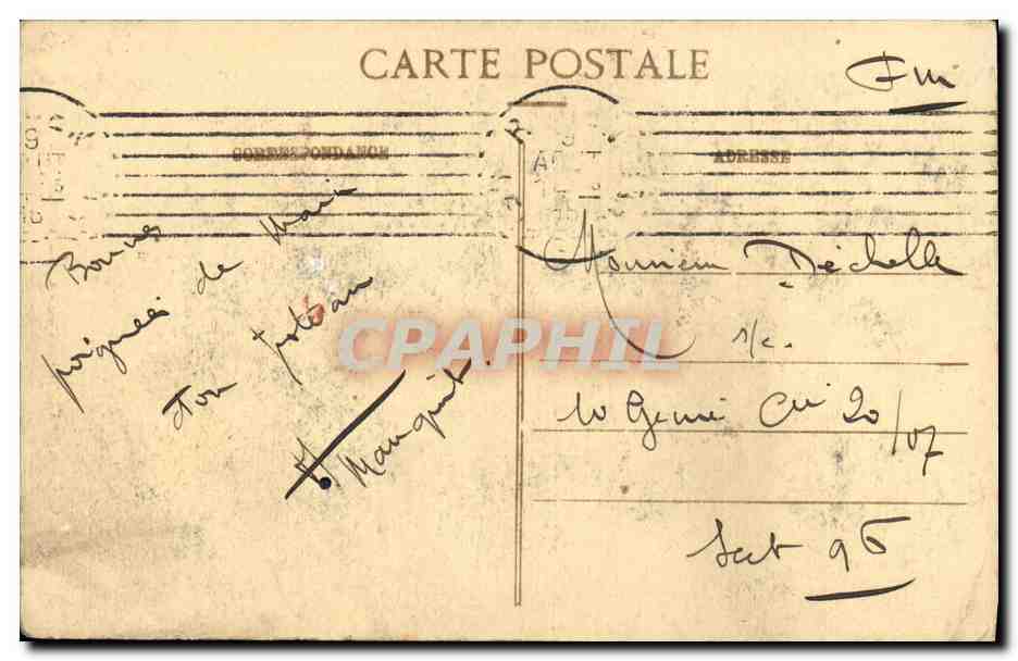 CPA St Valery en Caux Abside Sainte Ouen — Rückseite