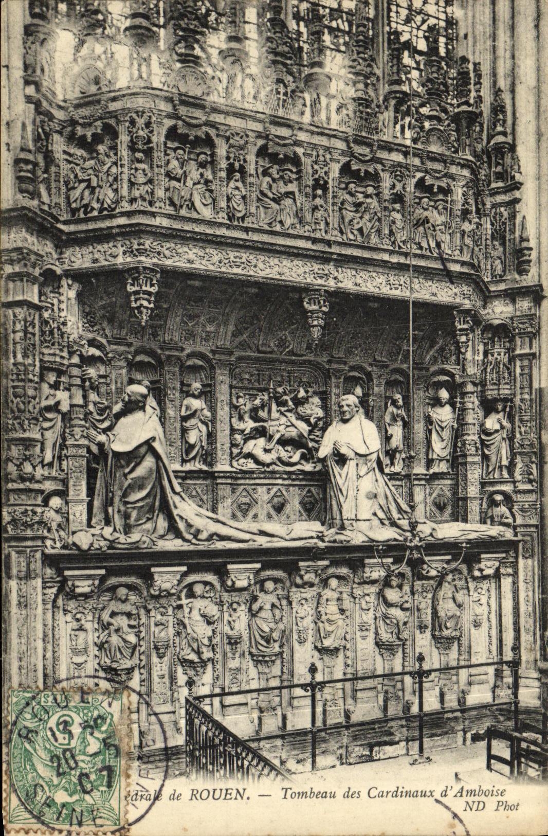 CPA Rouen Tombeau des Cardinaux d Amboise