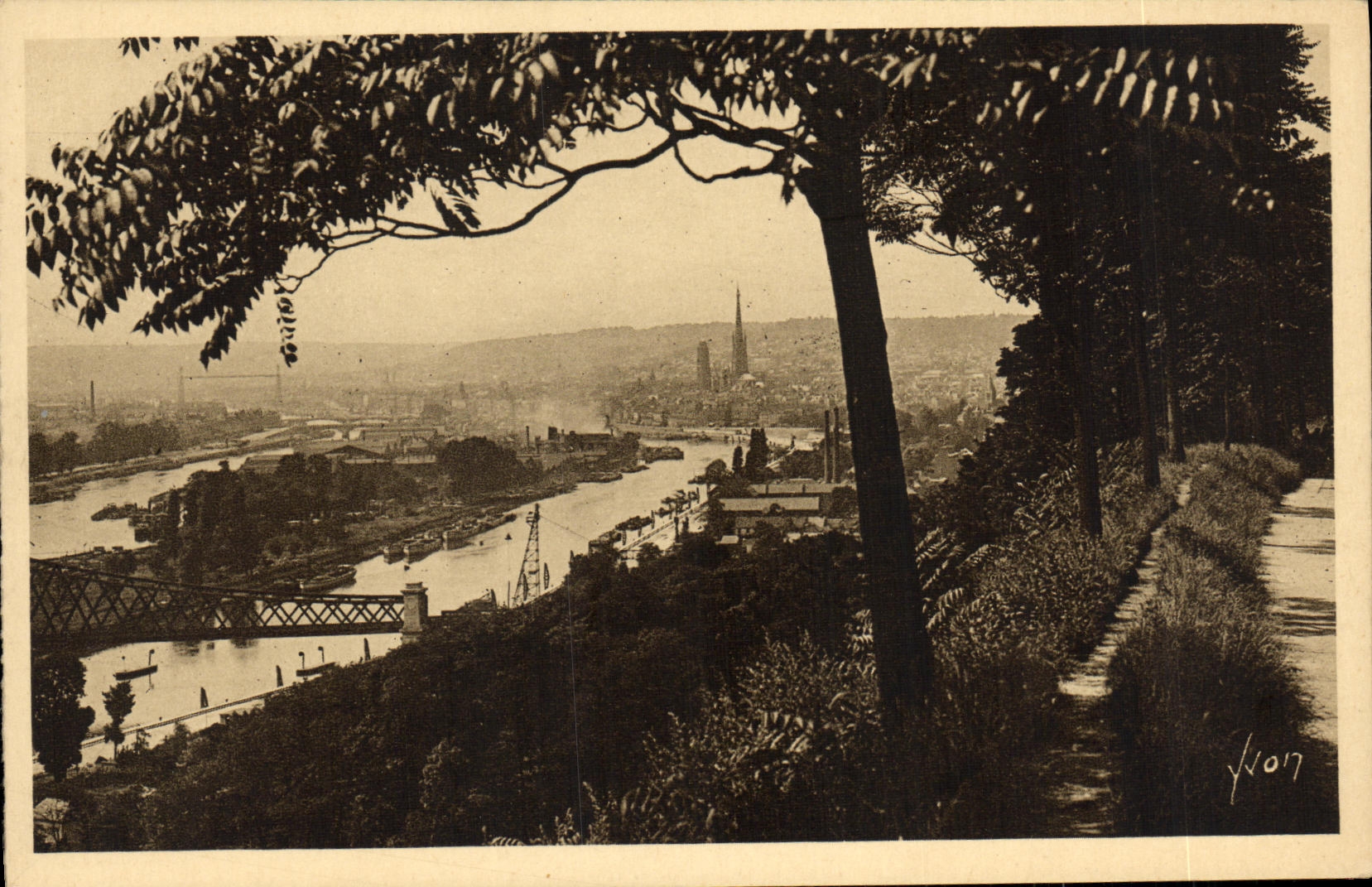 CPA Rouen Vue Panoramique de la Ville