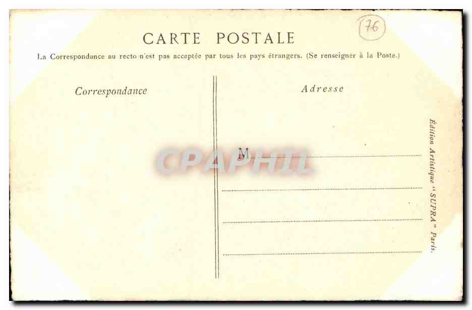 CPA Rouen Vue De La Croix St Pierre — Rückseite
