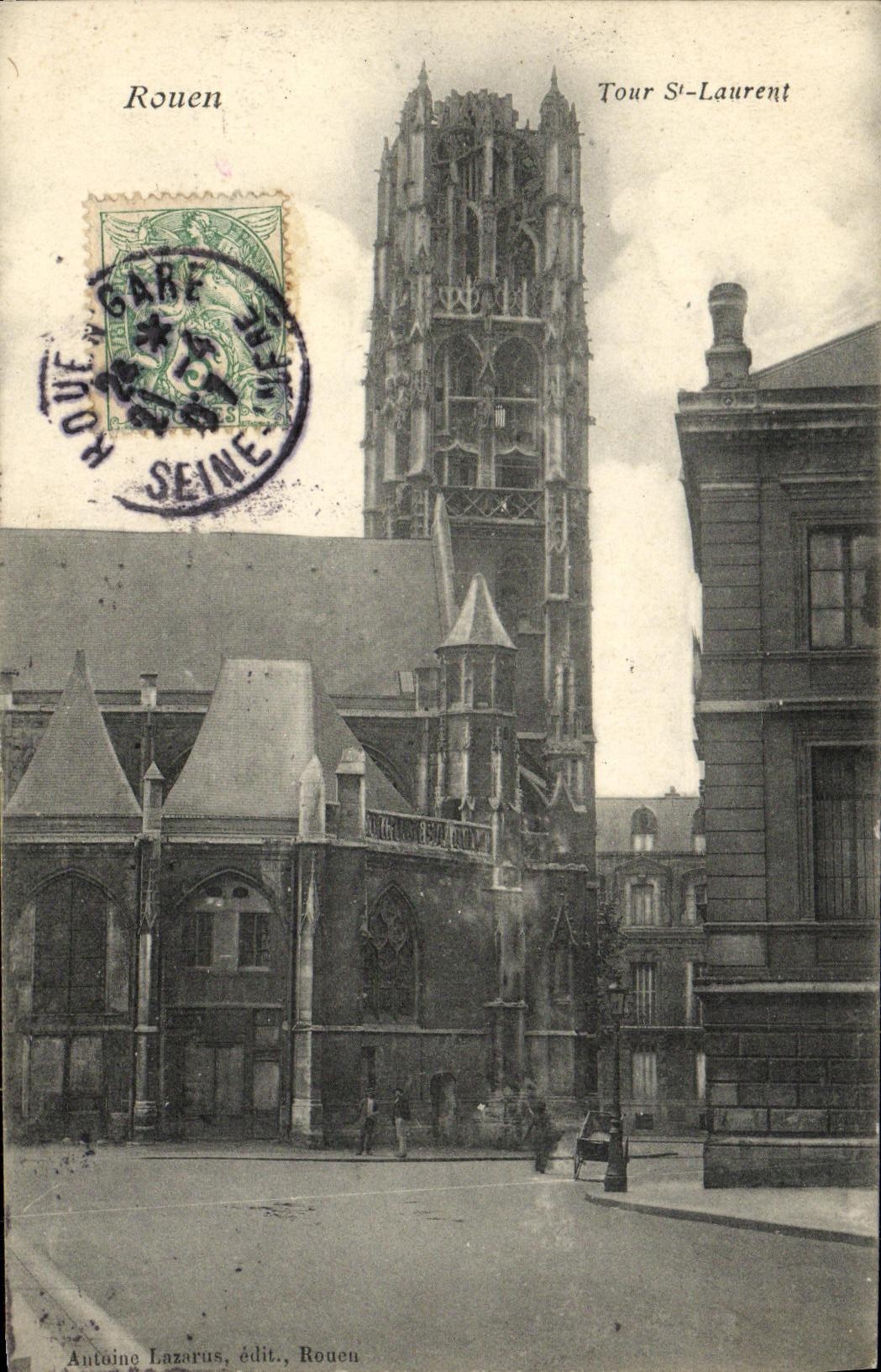 CPA Rouen Tour St Laurant