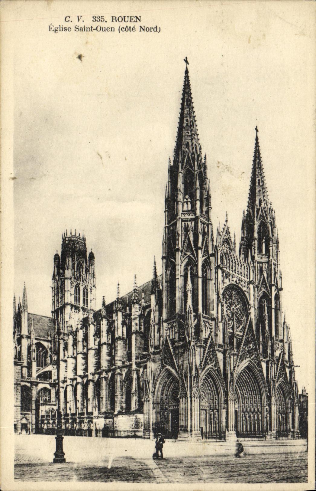 CPA Rouen Eglise Saint Ouen Cote Nord