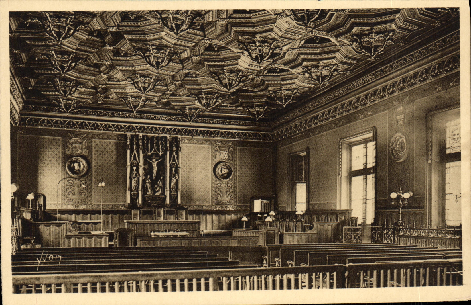 CPA Rouen Palais de Justice Salle des Seances du parlement Cour d assises