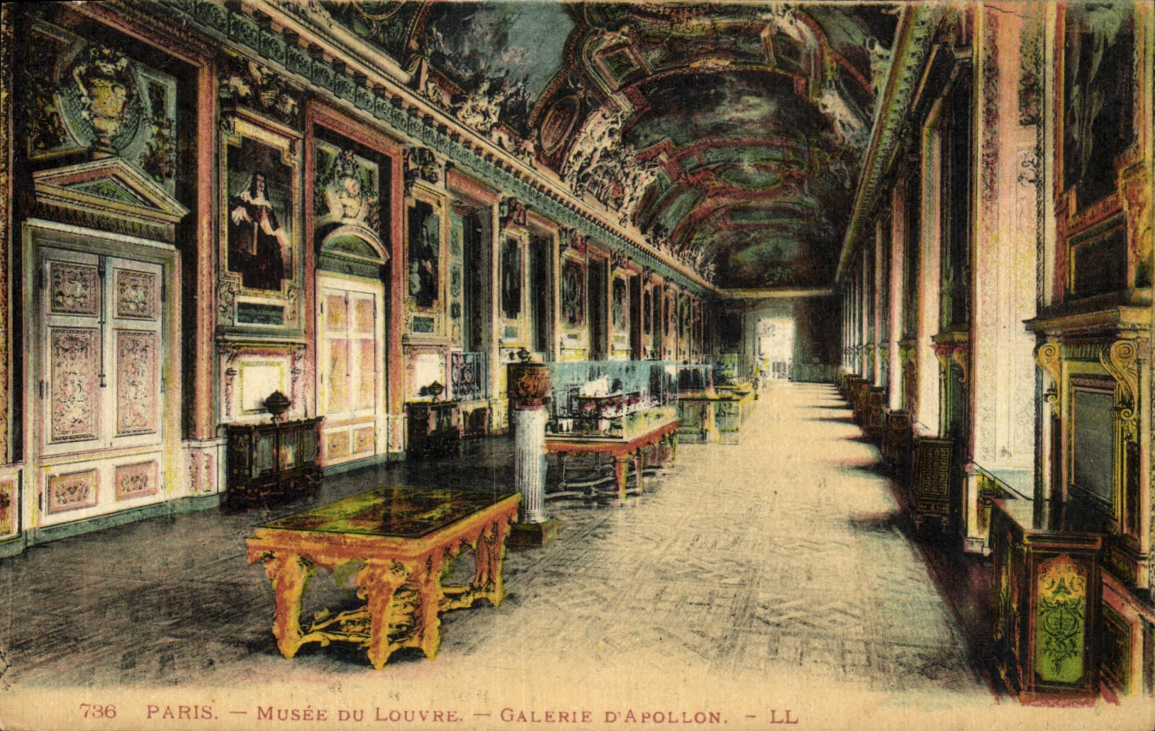CPA Paris Musee Du Louvre Galerie d Apollon 