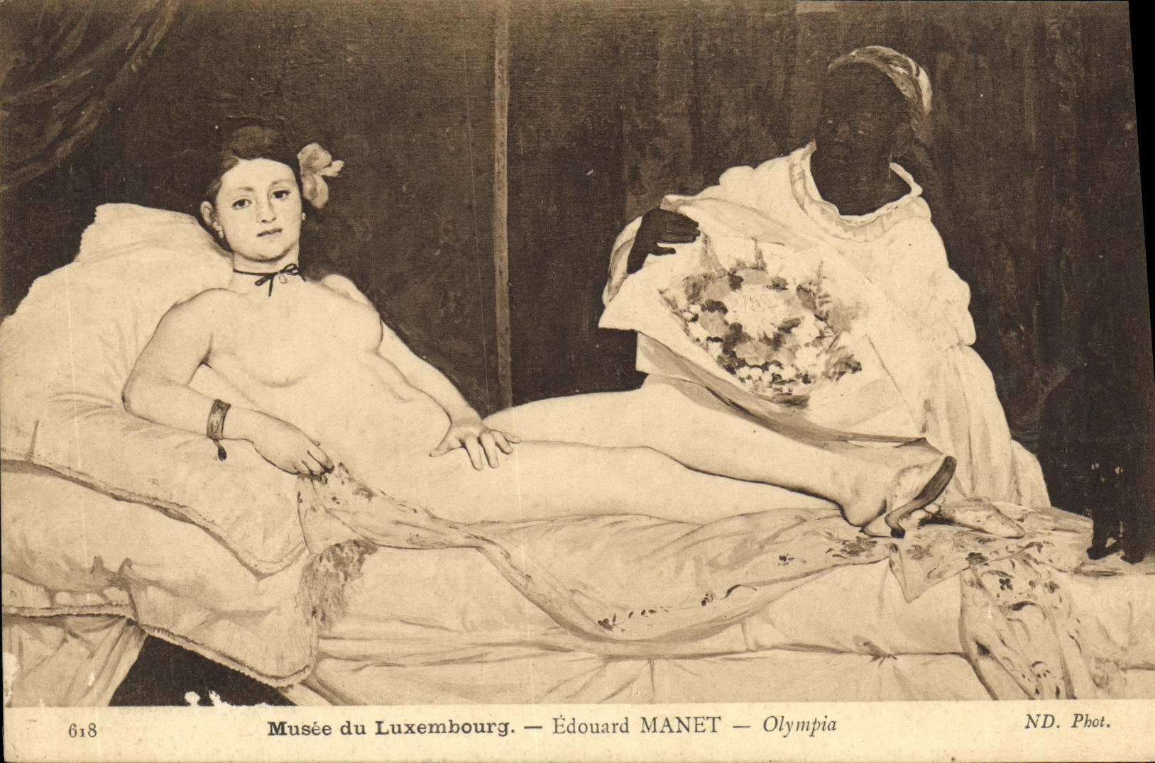 CPA Paris Musee du Luxembourg Edouard Manet Olympia