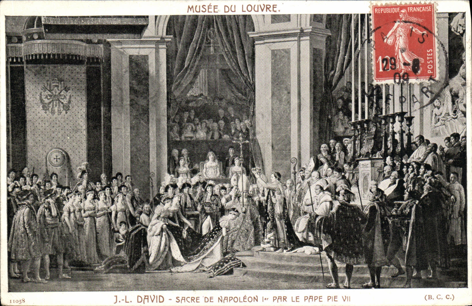 CPA Paris Sacre De Napoleon 1er par David Louvre Musee du Louvre