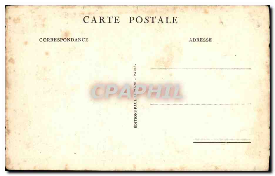 CPA Paris Quai aux Fleurs et Palais de Justice — Verso