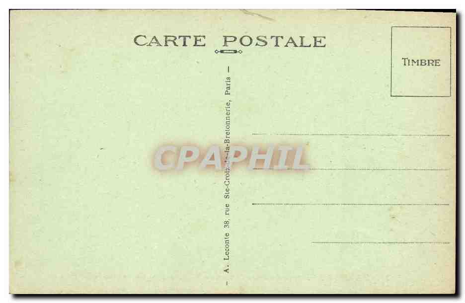 CPA Paris L Entree du Parc Monceau — Verso