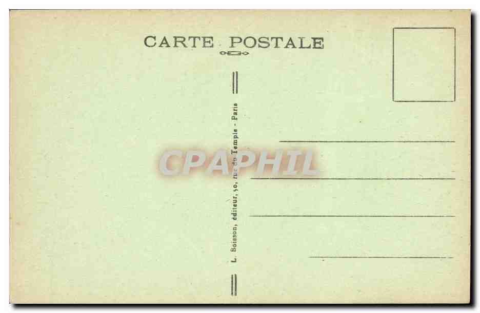 CPA Paris Palais de L Elysee Residence du President de la Republique — Rückseite