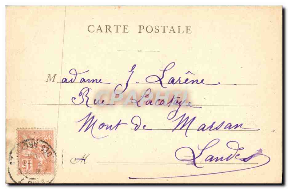 CPA Paris La Gare D Orleans Quai d Orsay — Verso
