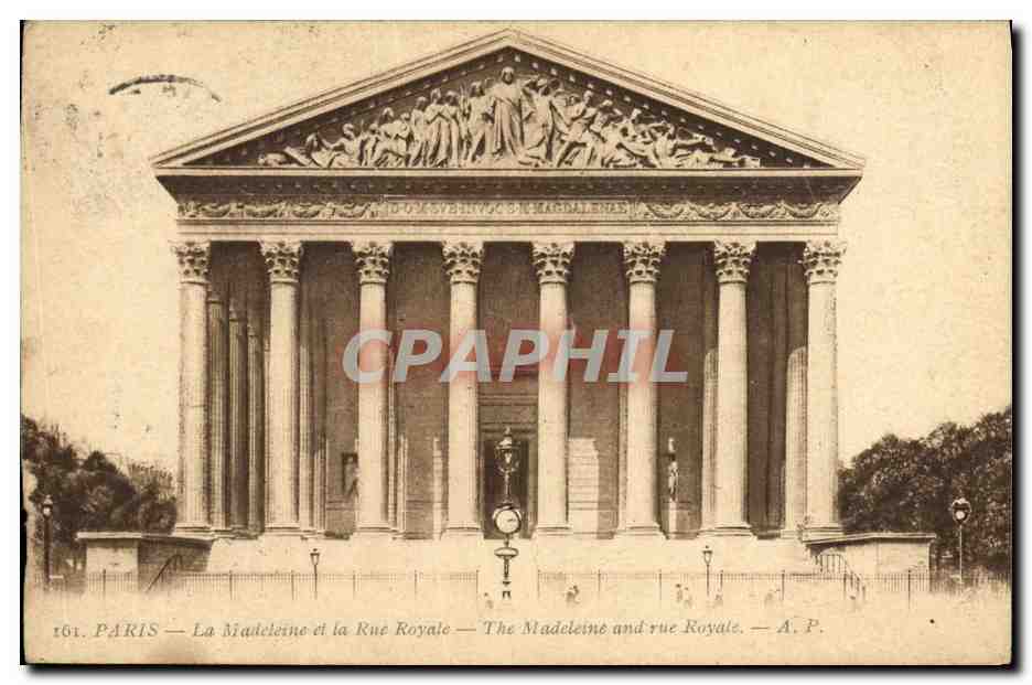 CPA Paris La Madeleine et le Rue Royale