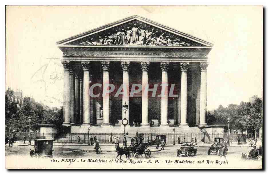 CPA Paris La Madeleine et la Rue Royale 