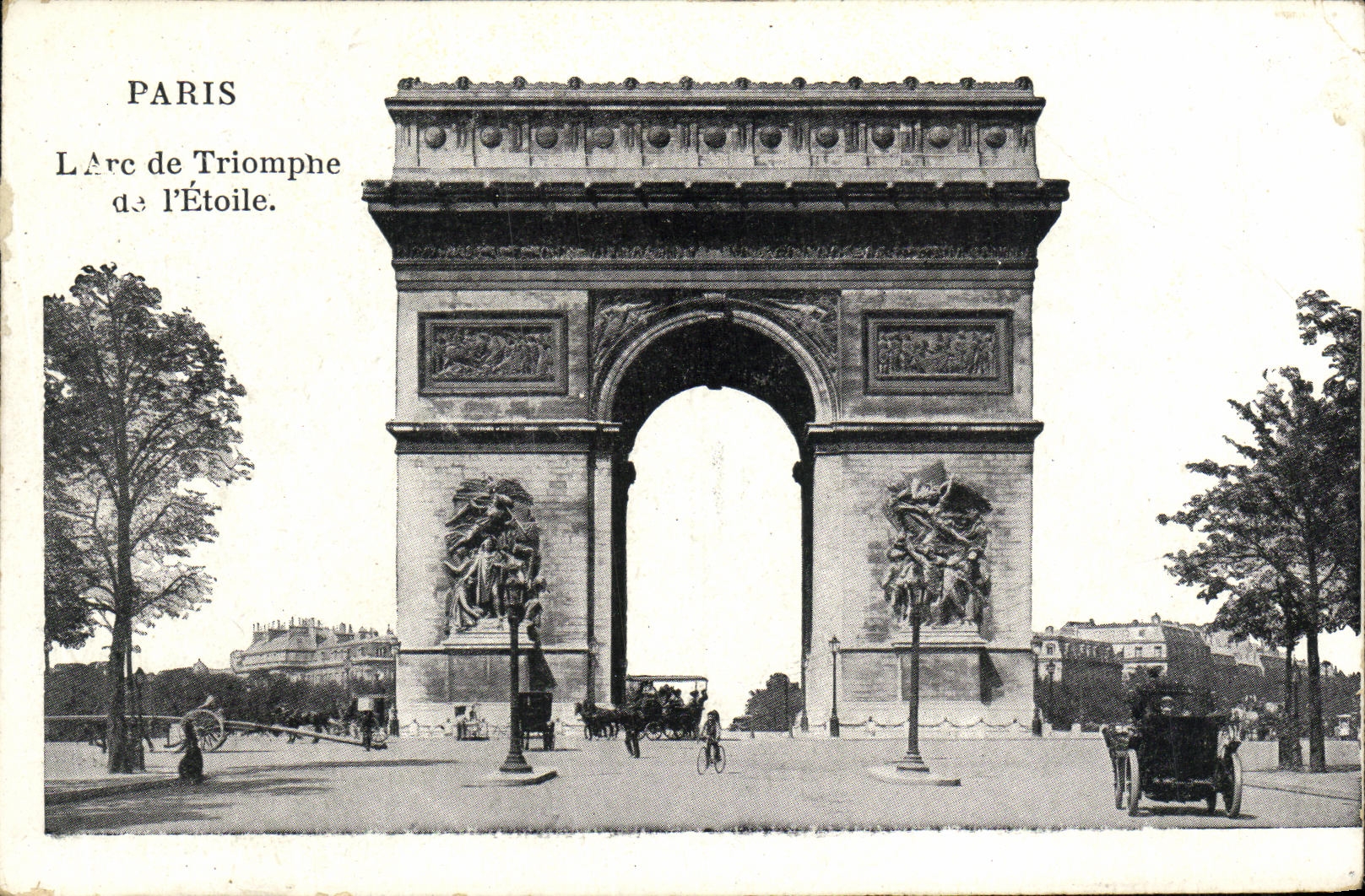 CPA Paris L Arc de Triomphe et la Place de L Etoile