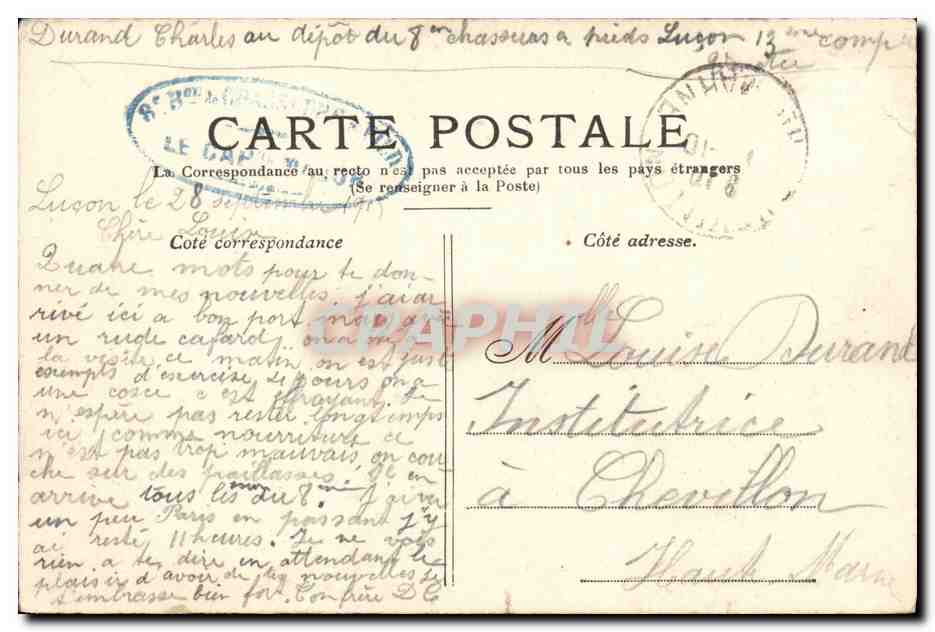 CPA Paris L Arc de Triomphe et la Place de L Etoile — Verso