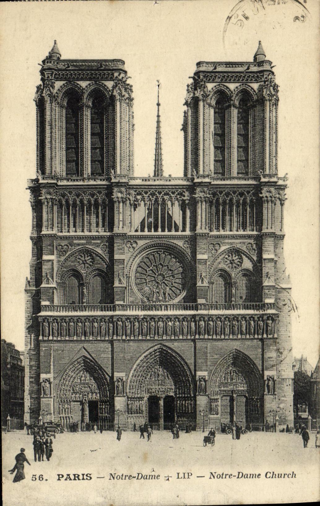Paris - Notre-Dame — vue de la façade — LIP