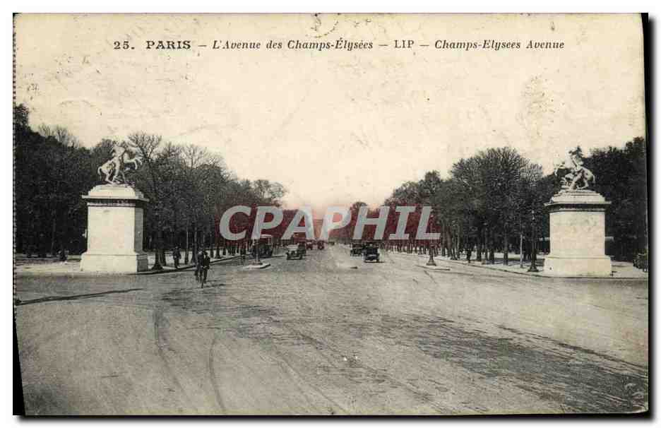 Paris — Die Avenue des Champs-Élysées — LIP — Champs-Elysees Avenue