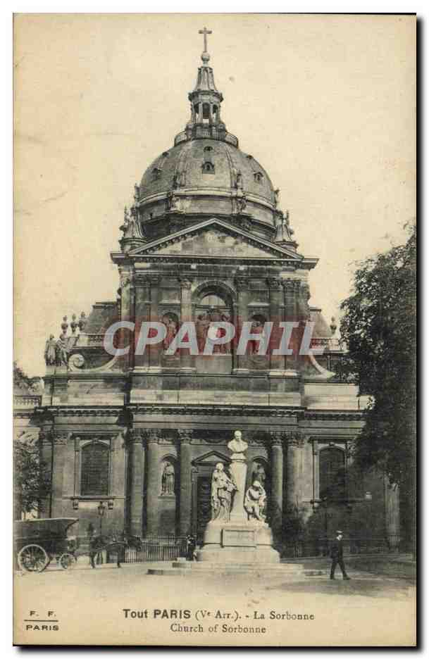 CPA Paris Tout La Sorbonne Church