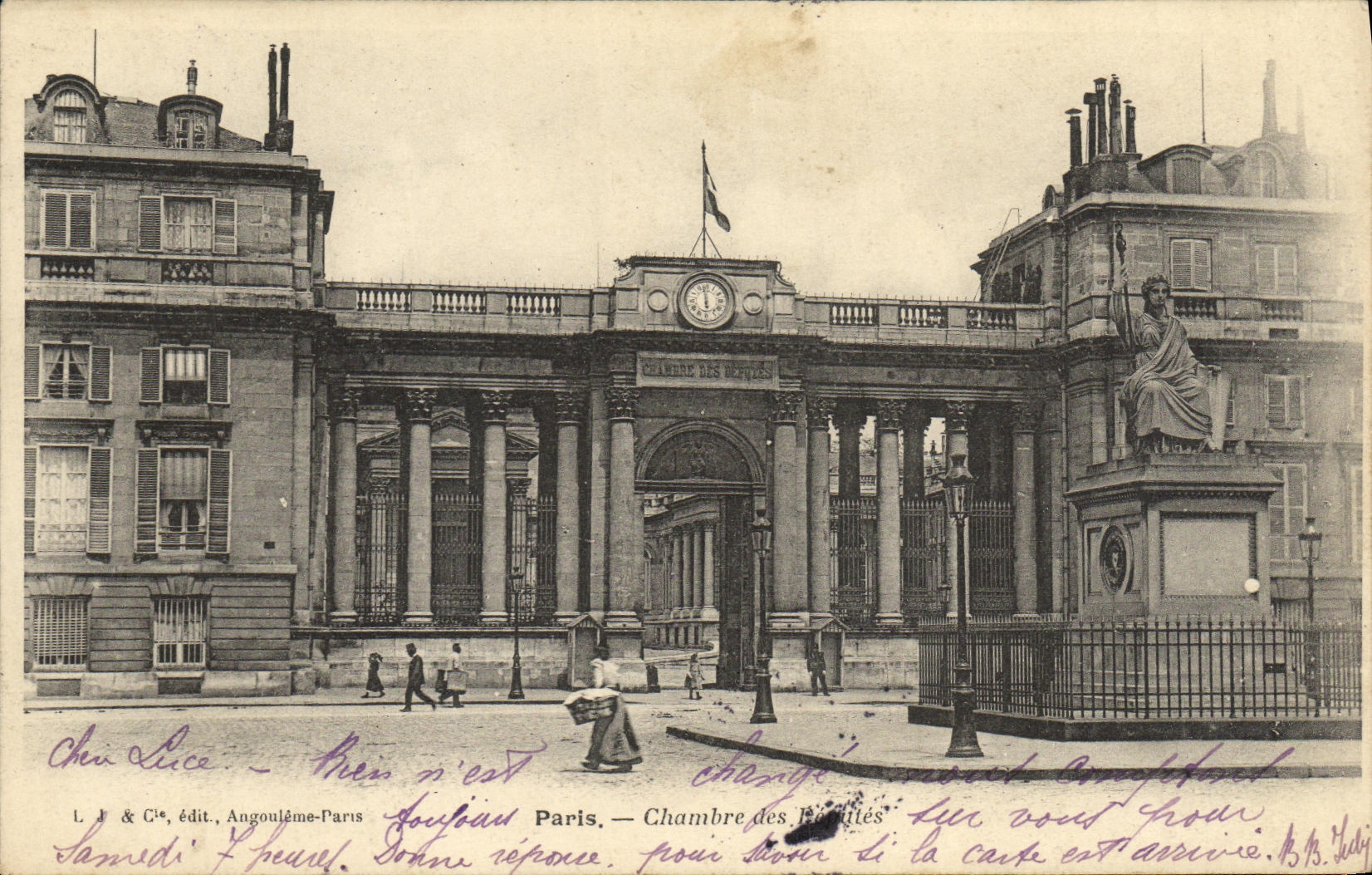 CPA Paris Chambre des L Eglise