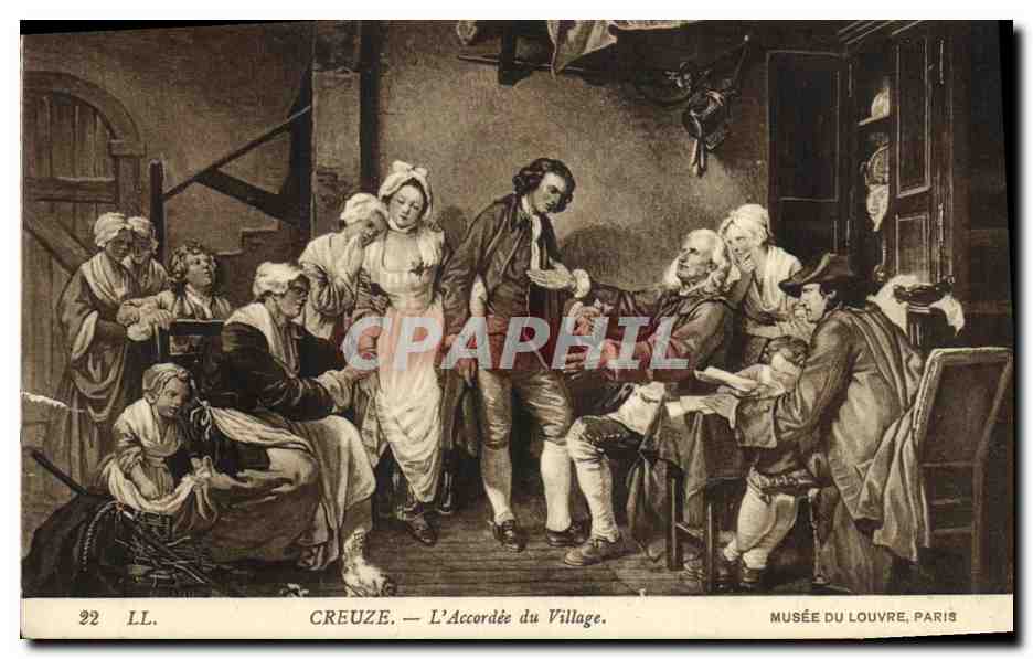 CPA Creuze L Accordee du Village Musee du Louvre Paris 